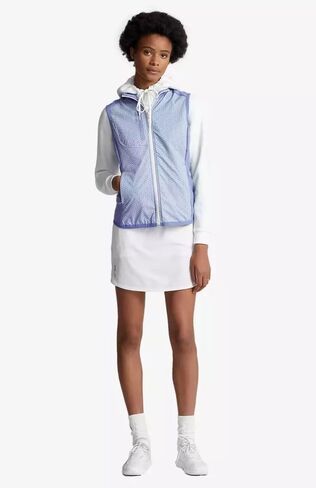 RLX Ralph Lauren Women's Golf Techy Full Zip Solid Outwear Vest (US, Alpha, Medium, Regular, Regular) in Saudi Arabia