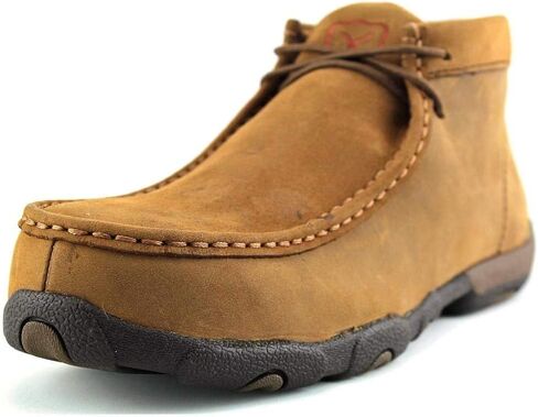 Twisted X Men's 4" Work Chelsea Wedge Sole Boot, Round Toe Nano Toe with CellSole, Oiled Saddle, 7 M in Kuwait