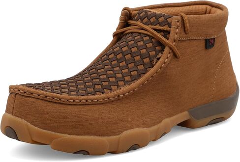 Twisted X Men's 4" Work Chelsea Wedge Sole Boot, Round Toe Nano Toe with CellSole, Oiled Saddle, 7 M in Kuwait