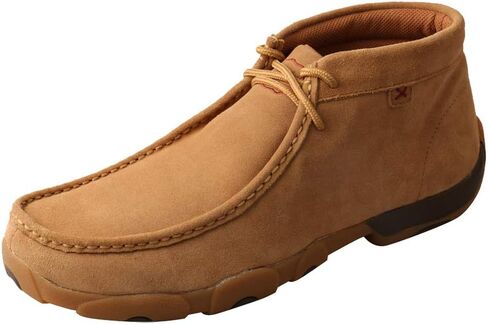 Twisted X Men's 4" Work Chelsea Wedge Sole Boot, Round Toe Nano Toe with CellSole, Oiled Saddle, 7 M in Kuwait