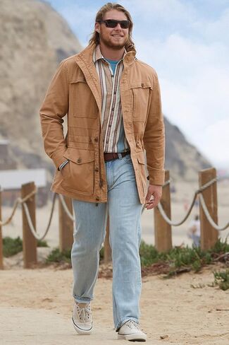 Territory Ahead Mens Cotton Twill Water Resistant Travel Jacket with Pockets in Saudi Arabia
