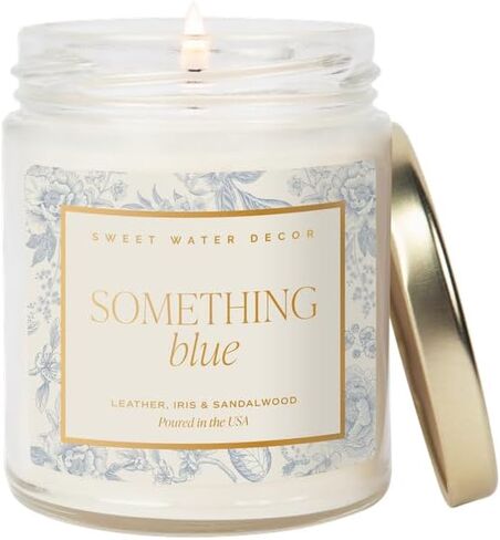 شمعة Sweet Water Decor in My Engaged Era Candle - هدايا الخطوبة وحفلات الزفاف لها - شمعة الصويا بوزن 9 أونصة في وعاء شفاف مع وقت احتراق يزيد عن 40 ساعة، صنع في الولايات المتحدة الأمريكية in Kuwait