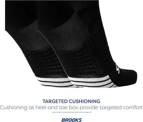 Brooks Ghost Lite Quarter Socks I Performance Running, Comfort Fit with Arch Support for Men & Women (2-Pack Set) in Kuwait