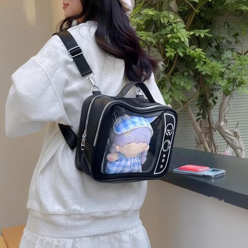 حقيبة ظهر Ita Bag اليابانية Y2k حقيبة كتف عبر الجسم لأزياء الرسوم المتحركة (أسود) in Kuwait