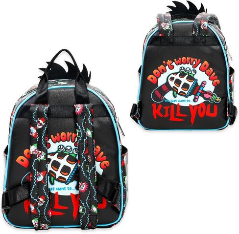 Killer Klowns from Outer Space Backpack Purse for Women Set - 10.5" Rudy Clown Bag with Front Pocket for Teens Plus Water Bottle | Killer Klowns Mini Backpack Bundle in Saudi Arabia