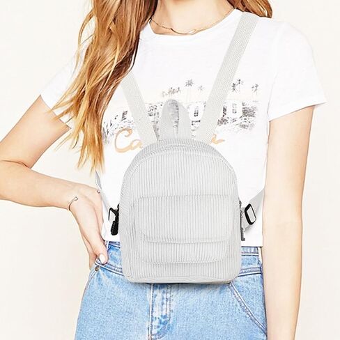 Mini Women's Backpacks, Corduroy Stylish Women Backpack for Dating, Traveling, Camping, Working, Shopping, Backpacks for Women(Black) in Saudi Arabia