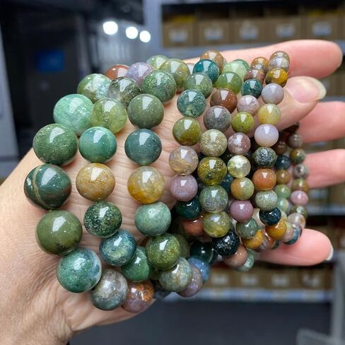 Healing Bracelet for Women Christmas Gift For Women 10mm Beaded Bracelets Handmade Gemstone Stretch Elastic, 1Pcs in Saudi Arabia
