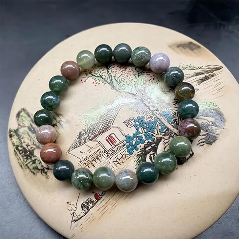 Healing Bracelet for Women Christmas Gift For Women 10mm Beaded Bracelets Handmade Gemstone Stretch Elastic, 1Pcs in Saudi Arabia