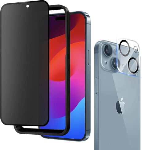 2 Pack for iPhone 16 Pro Max 6.9" Matte Privacy Screen Protector Anti-glare Anti-spy Tempered Glass Film Anti-fingerprint Easy Installation in Kuwait