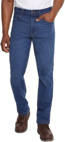 Kirkland Signature Men's Comfort Stretch Straight Fit Classic 5 Pocket Denim Jean in Saudi Arabia