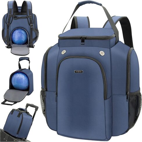 Bowling bag, Bowling Ball Backpack for 2 Balls with separate compartments for shoes and accessories in Saudi Arabia