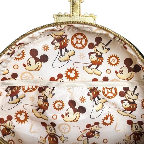 حقيبة ظهر صغيرة من Loungefly Steampunk Mickey باللونين الأزرق الداكن والذهبي حصريًا in Kuwait