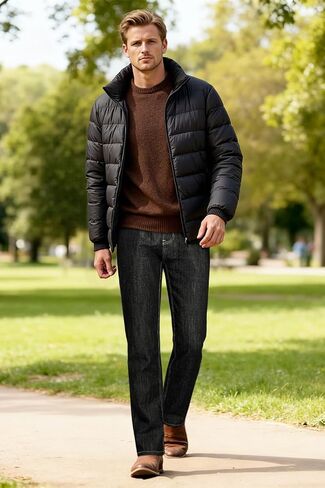 Heyfanee Mens Linen Jeans Slim Fit Lightweight Elastic Waist Pants for Men in Saudi Arabia