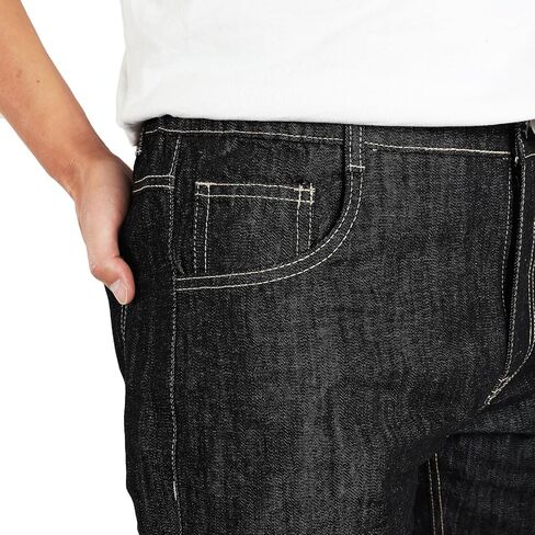 Heyfanee Mens Linen Jeans Slim Fit Lightweight Elastic Waist Pants for Men in Saudi Arabia
