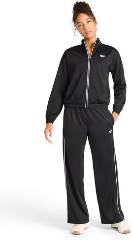 بنطال Reebok للسيدات من Reebok Id Bv Tricot Tp، مقاس قياسي، درزة داخلية 76.2 سم، نسيج صوف بولي تريكو متوسط ​​الوزن in Kuwait