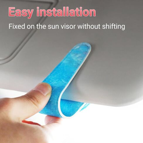 Sunglass Holder for Car Visor Sunglasses Clip Magnetic Leather Glasses Eyeglass Holder Truck Car Accessories for Woman Man -Abstract Leaf in Kuwait