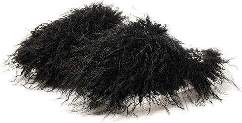 شبشب منزل نسائي من القطيفة الغامض، شبشب غرفة نوم مريح مانع للانزلاق للنساء، حذاء منزلي فروي داخلي وخارجي in Kuwait