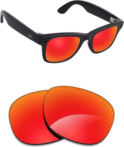 عدسات Alphax المستقطبة البديلة لنظارة Ray-Ban Mr Burbank RB2283 مقاس 52 مم - خيارات in Saudi Arabia