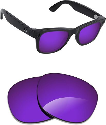 عدسات Alphax المستقطبة البديلة لنظارة Ray-Ban Mr Burbank RB2283 مقاس 52 مم - خيارات in Saudi Arabia