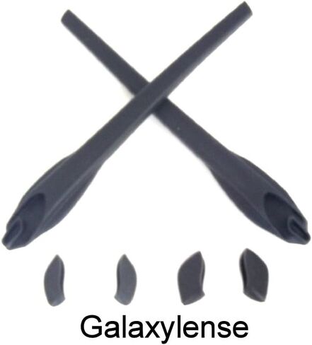 عدسة بديلة Galaxy + مجموعات مطاطية لنظارات Oakley Flak 2.0 XL الشمسية باللون الأسود in Saudi Arabia