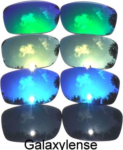 عدسات بديلة من Galaxy لنظارات Oakley Fives Squared باللون الأسود والأزرق والذهبي والأخضر المستقطبة 4 أزواج in Kuwait