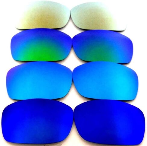 عدسات بديلة من Galaxy لنظارات Oakley Fives Squared باللون الأسود والأزرق والذهبي والأخضر المستقطبة 4 أزواج in Kuwait