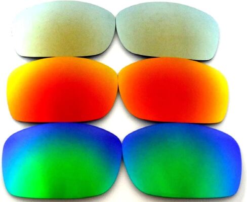 عدسات بديلة من Galaxy لنظارات Oakley Fives Squared باللون الأسود والأزرق والذهبي والأخضر المستقطبة 4 أزواج in Kuwait