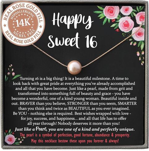 هدية Sweet 16 للفتيات من Be Wished، قلادة برسالة ذات معنى in Kuwait