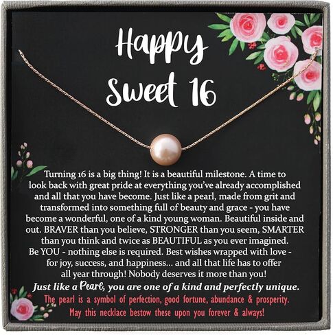 هدية Sweet 16 للفتيات من Be Wished، قلادة برسالة ذات معنى in Kuwait