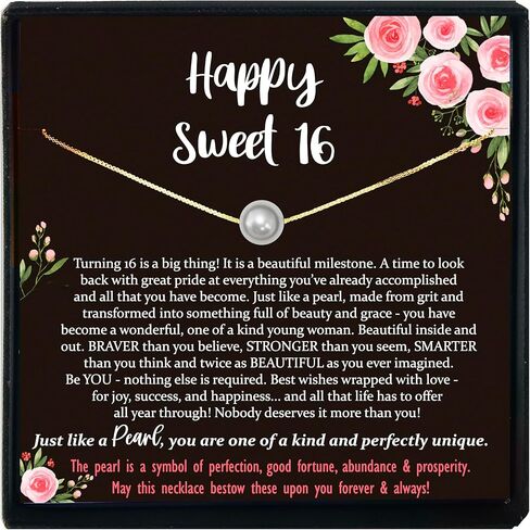 هدية Sweet 16 للفتيات من Be Wished، قلادة برسالة ذات معنى in Kuwait