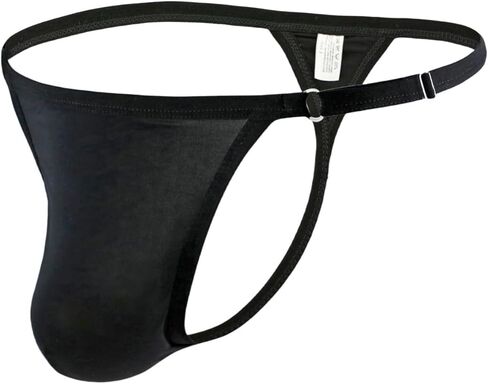 ملابس داخلية ثونغ للرجال بيكيني G String على شكل حرف T من الخلف ملابس سباحة غريبة ملابس داخلية صغيرة بمحيط قابل للتعديل مقاس واحد in Kuwait