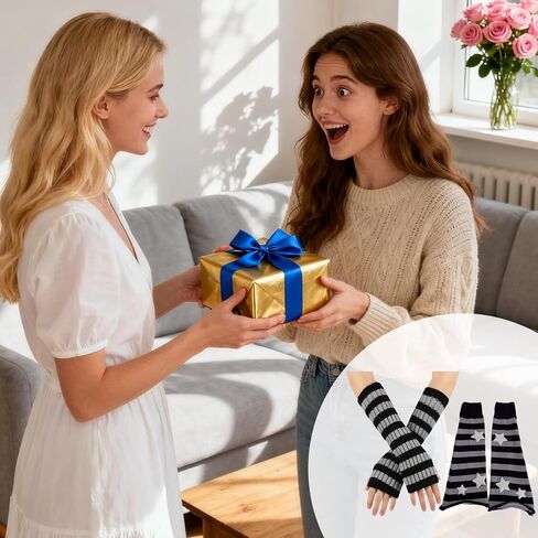 Star Leg Warmers Y2k، تدفئة الذراع للفتيات، تدفئة الساق المتوهجة، جوارب طويلة متماسكة فضفاضة الفخذ العليا in Kuwait
