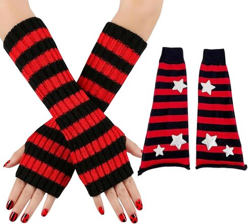 Star Leg Warmers Y2k، تدفئة الذراع للفتيات، تدفئة الساق المتوهجة، جوارب طويلة متماسكة فضفاضة الفخذ العليا in Kuwait
