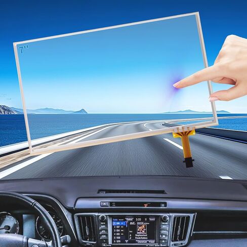 6.1" 12Pin Touch Screen Digitizer Replacement for 2014.5-2016 Toyota Camry Corolla RAV4 Prius C Radio OEM Navigation System, LA061WQ1 Screen Digitalizer Toyota Corolla Touchscreen Display in Saudi Arabia