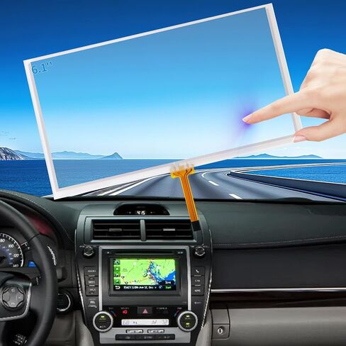 6.1" 12Pin Touch Screen Digitizer Replacement for 2014.5-2016 Toyota Camry Corolla RAV4 Prius C Radio OEM Navigation System, LA061WQ1 Screen Digitalizer Toyota Corolla Touchscreen Display in Saudi Arabia