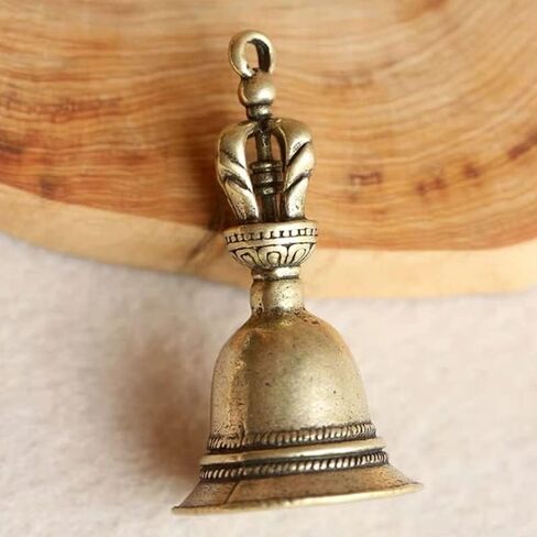 Retro Copper Bell Wind Chimes, Bell Creative Solid Brass Bell Handicraft for Decoration Car Pendant Small Circle Hand Bells and Chimes in Saudi Arabia