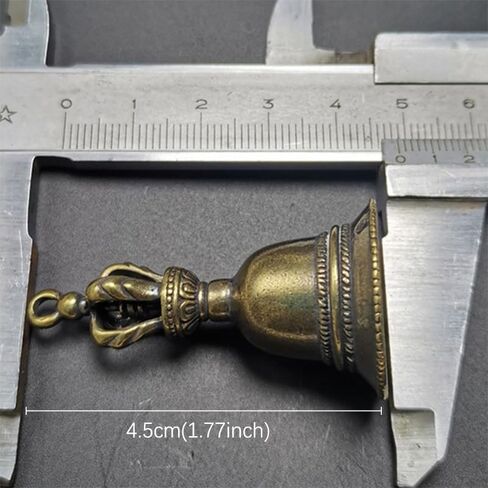Retro Copper Bell Wind Chimes, Bell Creative Solid Brass Bell Handicraft for Decoration Car Pendant Small Circle Hand Bells and Chimes in Saudi Arabia