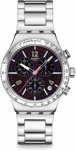 Swatch New Irony Chrono Unisex Dress Watch Stainless Steel Quartz Water Resistant in Saudi Arabia