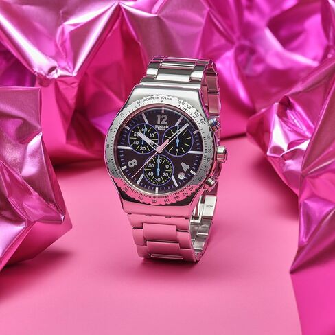 Swatch New Irony Chrono Unisex Dress Watch Stainless Steel Quartz Water Resistant in Saudi Arabia