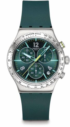 Swatch New Irony Chrono Unisex Dress Watch Stainless Steel Quartz Water Resistant in Saudi Arabia