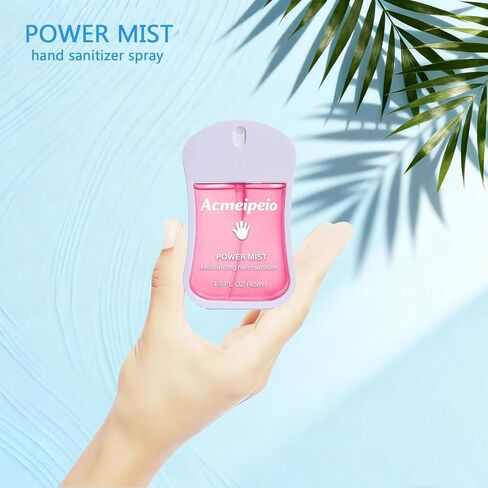 مجموعة رذاذ ومعطر لليدين 2 في 1، حماية لطيفة من الكحول بنسبة 50%، 6 روائح، 9 أونصة سائلة، 500 رذاذ لكل نكهة، رائحة منعشة تدوم طويلاً، تصميم مقاوم للتسرب بحجم مناسب للاستخدام اليومي in Saudi Arabia