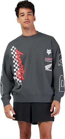 Fox Racing mens Honda Oversized Fleece Crew in Saudi Arabia