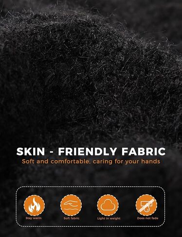 AURUZA Women's Winter Gloves Knit Touch Screen Soft Warm Elastic Full Fingers Glove for Cold Weather One Size Men in Saudi Arabia
