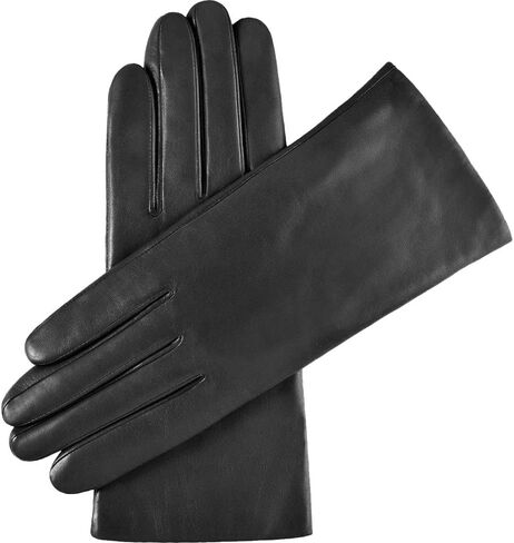Fratelli Orsini Winter Gloves Isabella Black for Women - Lambskin Leather Gloves with cashmere lining - color Black in Saudi Arabia