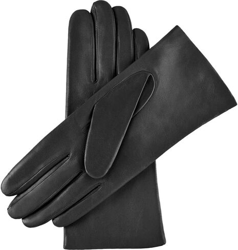 Fratelli Orsini Winter Gloves Isabella Black for Women - Lambskin Leather Gloves with cashmere lining - color Black in Saudi Arabia