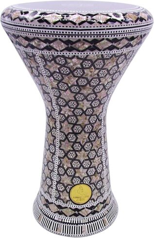 The 17.75'' Stunning Metallic Darbuka Doumbek Gawharet El Fan (Metalic Blue) in Kuwait