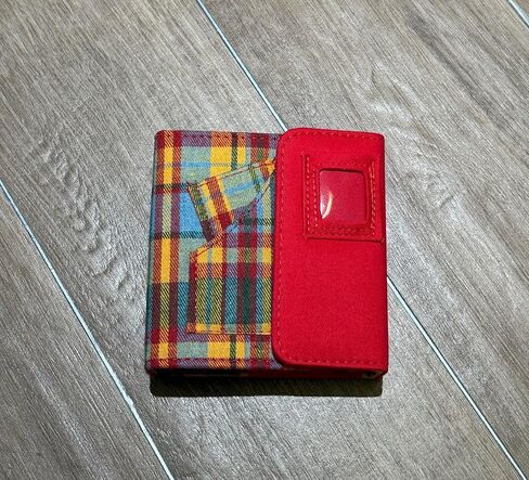 Sliner Mini Albums for Photographs 3 Inch Passport Cases Kpop Photocard Holder Book Red Plaid Candy Color Photocard ID Holder Hollow out Card Binder with 40 Pockets in Saudi Arabia