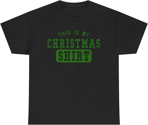 تي شيرت مريح للجنسين من This is My Christmas، قميص، ملابس شتوية احتفالية، تي شيرت لطيف لعيد الميلاد، تي شيرت برسومات مريحة in Kuwait