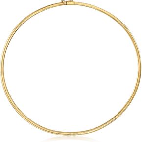 Ross-Simons Italian 4mm 14kt Yellow Gold Omega Necklace in Kuwait