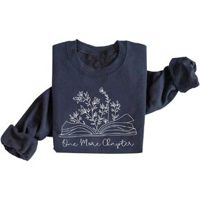 One More Chapter Sweatshirt Wildflower Bookish Sweatshirt For Book Lover in Kuwait
